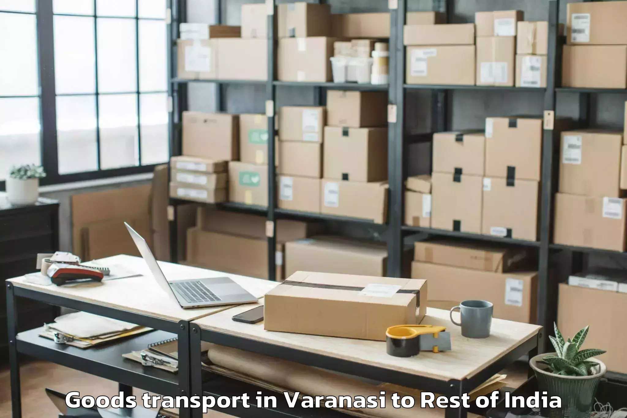 Discover Varanasi to Kebang Goods Transport